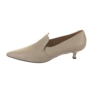 Elegant Cream Kitten Heel Shoes
